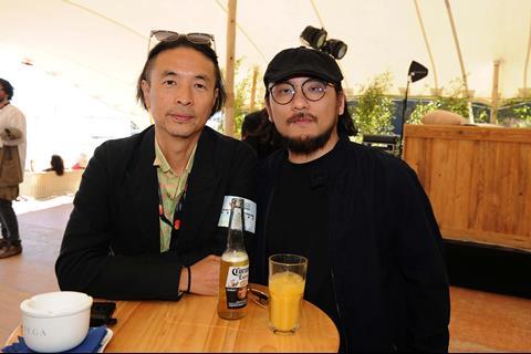 Man Lim Chung, director of the Romance segment, and Lawrence Kan, director of the Thriller segment